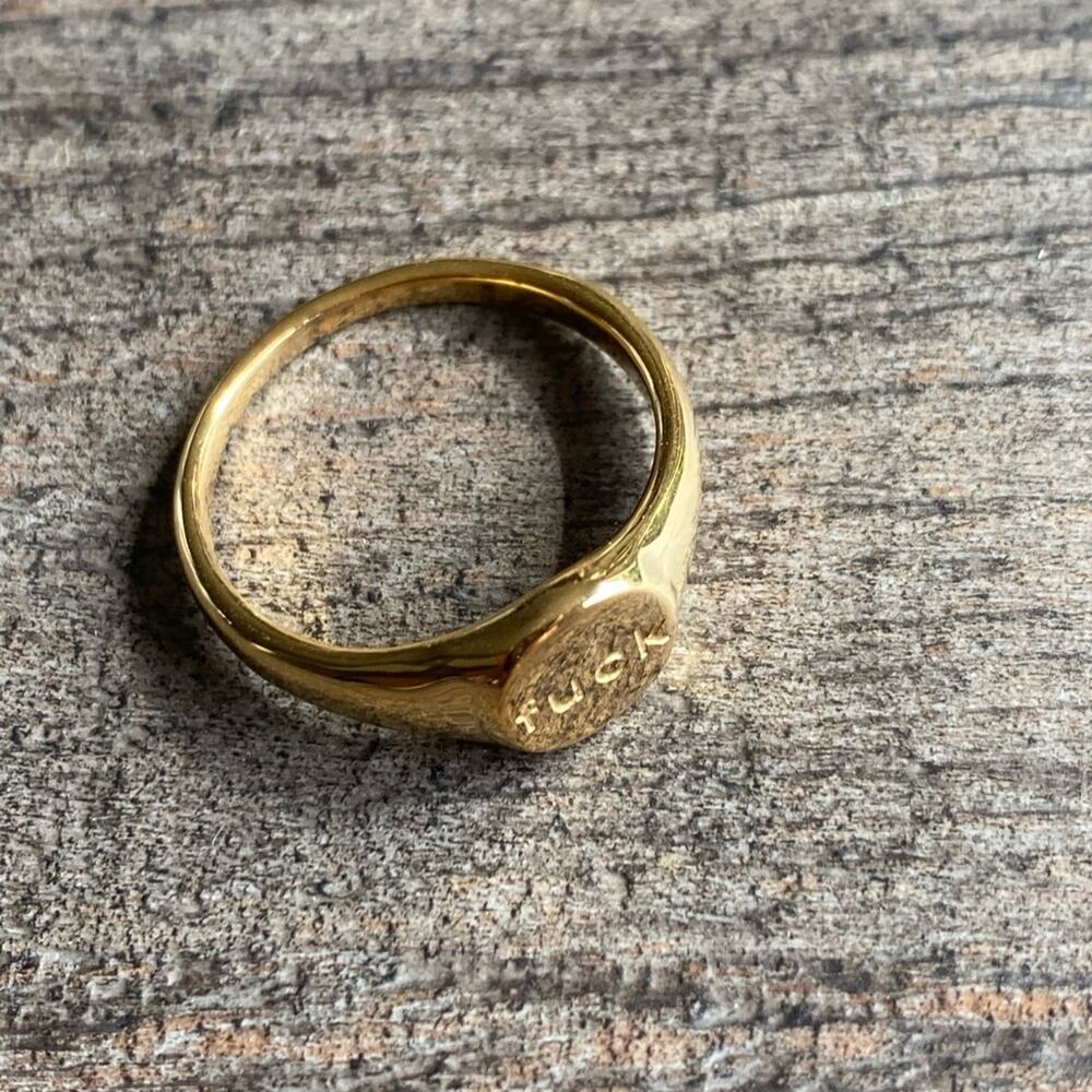 NEW F**k Signet Ring - Picture 3 of 7